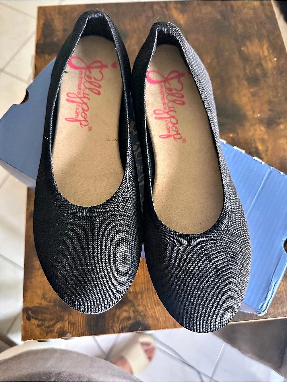 Jelly pop Black Flats Like New